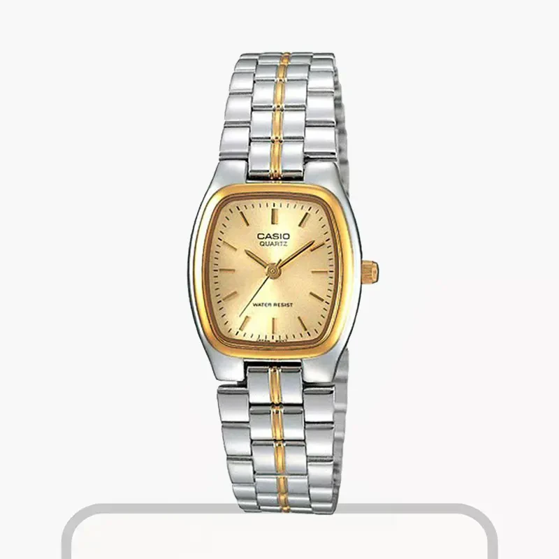 Casio Gold Dial Two-tone Ladies Watch- LTP-1169G-9A